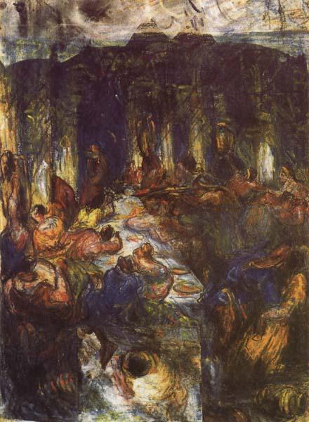 Paul Cezanne The Orgy or the Banquet oil painting image